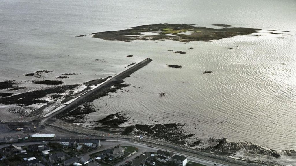 An view from the air of construction in Galway city. A €500 million bypass option to relieve traffic congestion in the city would involve a new bridge over the river Corrib and two short tunnels on the city’s east side.  Photograph: Joe O’Shaughnessy/The Irish Times