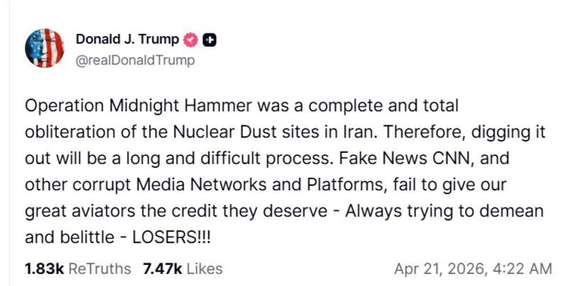 Donald Trump has claimed Iran's nuclear sites have been 'obliterated'.