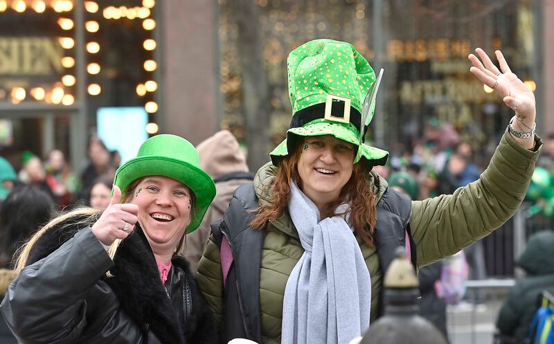 Saint Patrick's Day in Belfast. Photograph: Arthur Allison/Pacemaker.