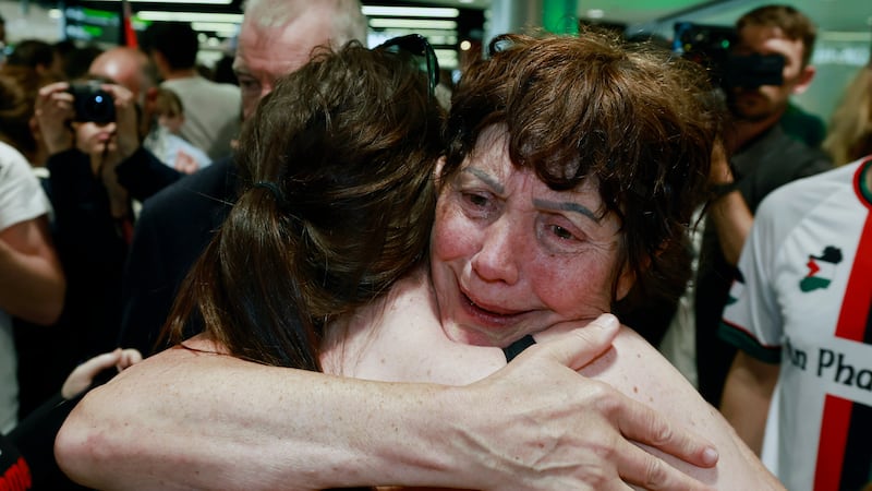 Irish activists detained while participating in Gaza aid flotilla land in Dublin