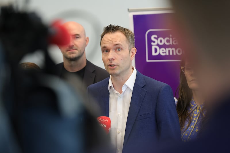 Social Democrats deputy leader said the party would increase the two main income tax credits by €175 each. Photograph: Bryan O’Brien/The Irish Times