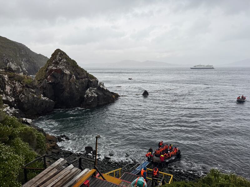 Landing at Cape Horn. Photograph: Gemma Tipton