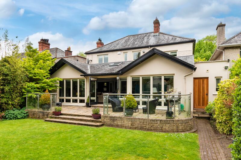 The extension on the rear of the property.
