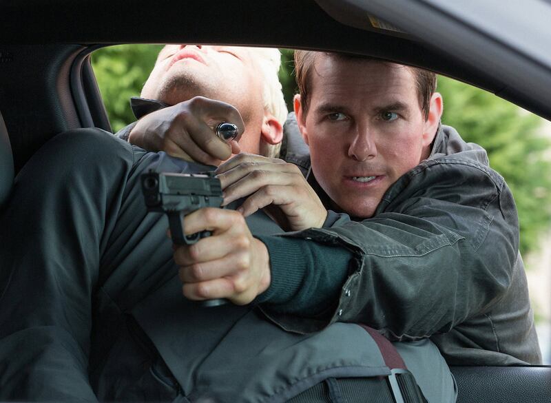 Tom Cruise as the title character in the 2016 film Jack Reacher: Never Go Back. Photograph: Chiabella James/Paramount Pictures