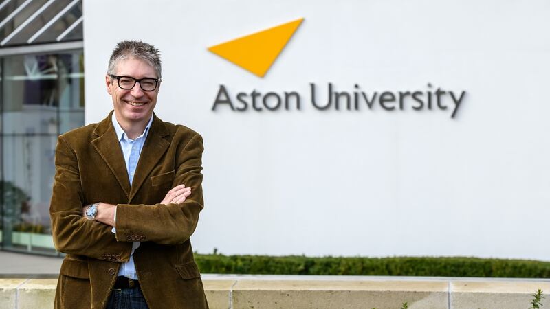 Prof David Bailey at Aston University in Birmingham. ‘A no deal would mean a hit of about £3 billion a year to the car industry here.’ Photograph: Simon Hadley
