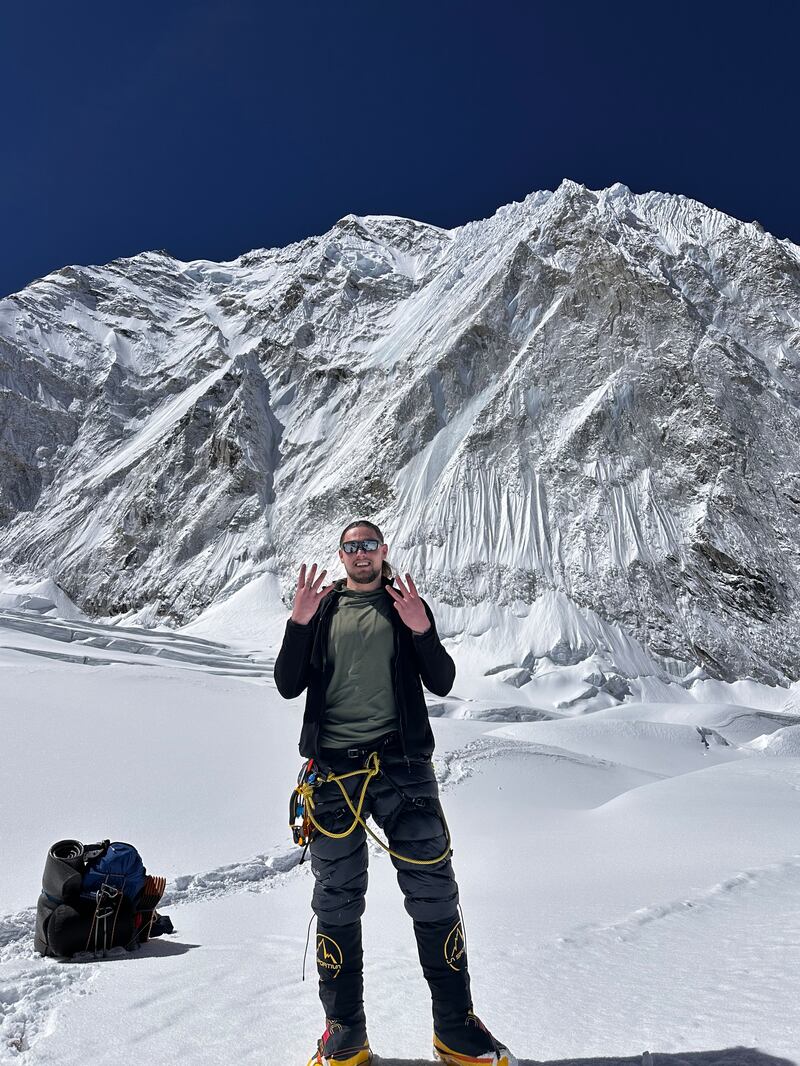 Pádraig O'Hora at Everest Base Camp