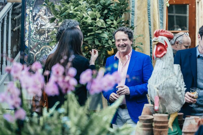 Garden designer Diarmuid Gavin at Adam's sale