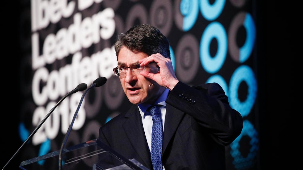 Prof Jonathan Haskel, the author of “Capitalism without Capital: The Rise of the Intangible Economy”, who spoke at Ibec’s Business Leaders conference where Ibec chief executive Danny McCoy warned that the economy was losing competitiveness faster than during the Celtic Tiger years. Photograph: Conor McCabe