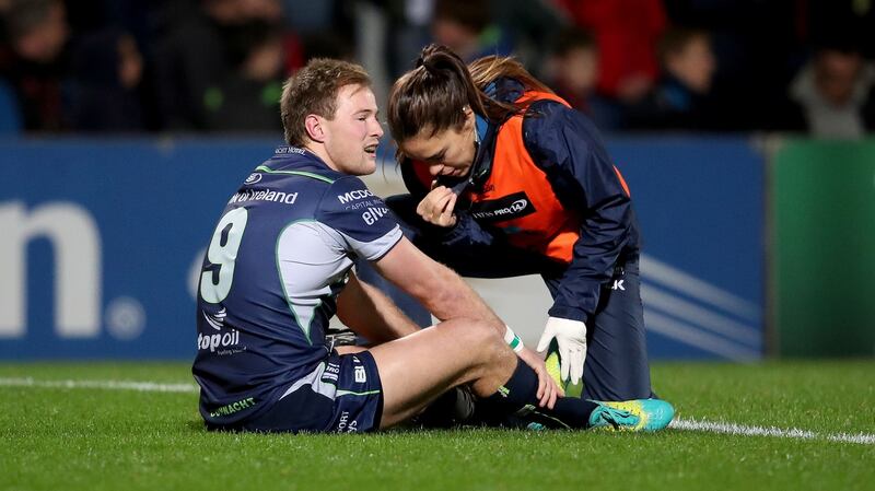 Kieran Marmion  is likely to miss Saturday’s game. Photograph: Dan Sheridan/Inpho