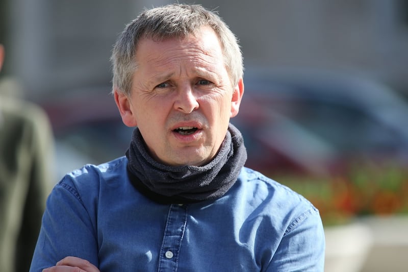 All the Dáil’s a stage:  People Before Profit’s Richard Boyd Barrett.  Photograph: Nick Bradshaw for The Irish Times