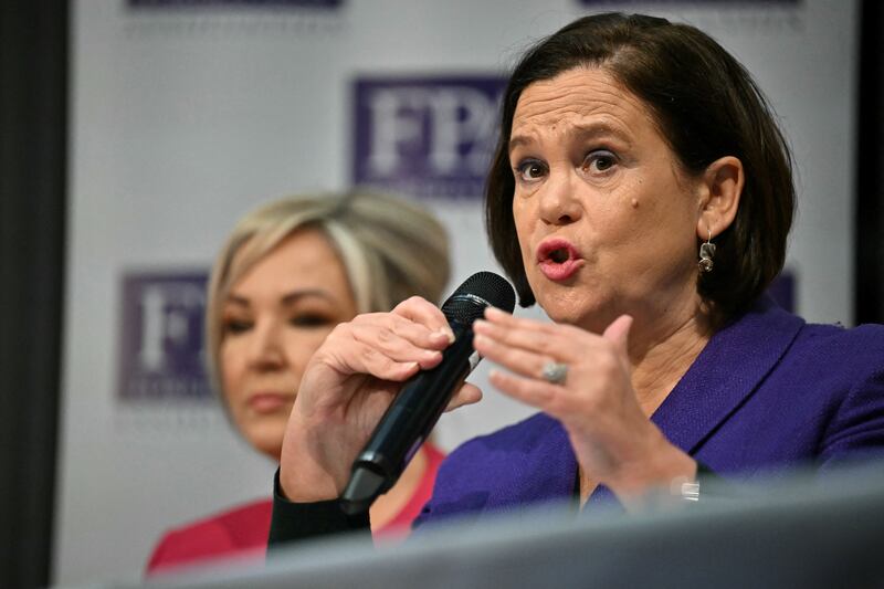 Sinn Fein president Mary Lou McDonald