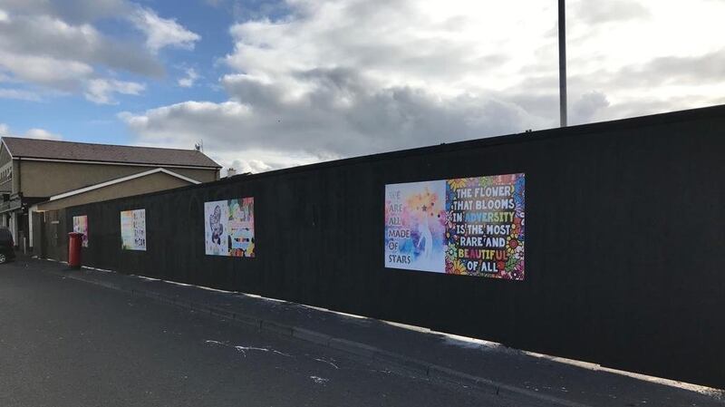 Community artwork in the Creggan area of Derry