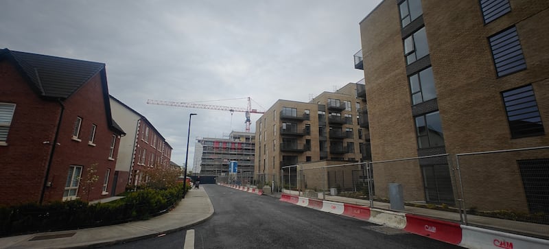 Apartment blocks have been built as part of the estate. Photograph: Órla Ryan