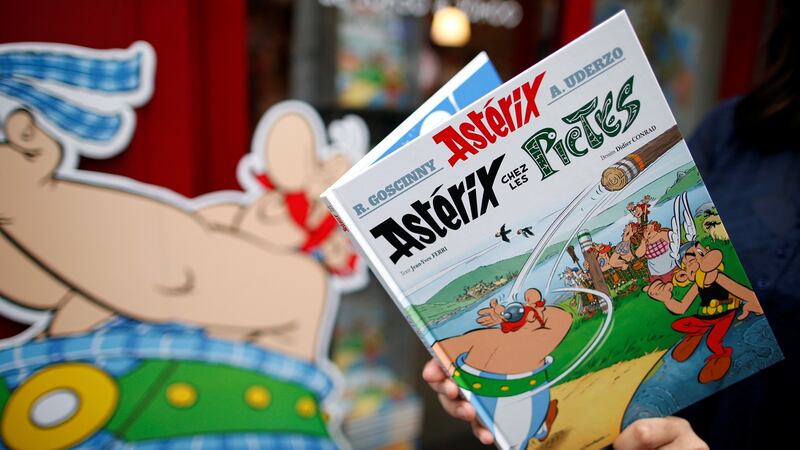 Asterix and Obelix: a mainstay in the publishing industry, with more than 370 million books sold worldwide. Photograph:  Benoit Tessier/Reuters