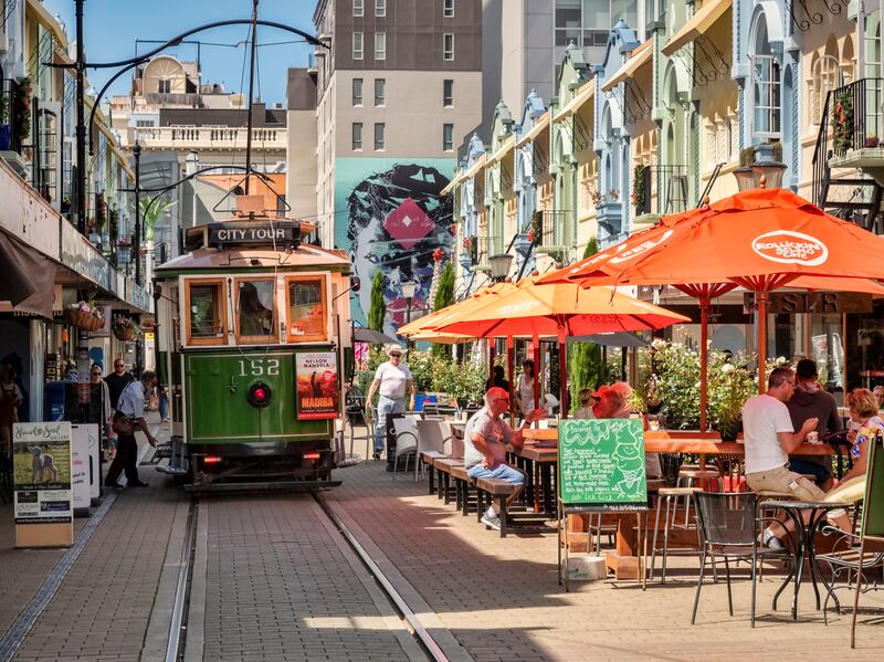 Cuba Street in Christ Church, New Zealand. Photograph: iStock