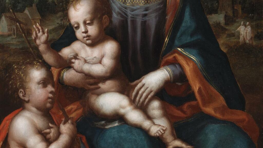 Part of Francesco Bacchiacca’s The Virgin and Child with St John the Baptist. Photograph: National Gallery of Ireland