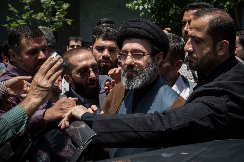Mojtaba Khamenei pictured in May, 2019. (Photograph: Rouzbeh Fouladi/Middle East Images/AFP via Getty Images