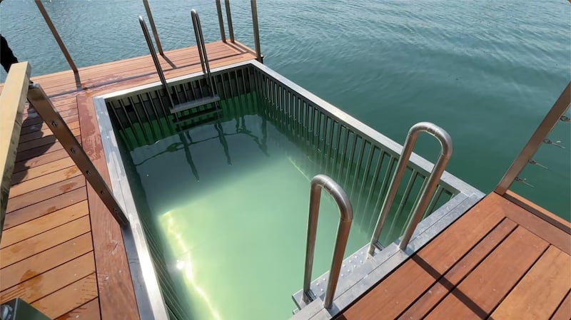 The plunge pool. Photograph: Bryan O’Brien