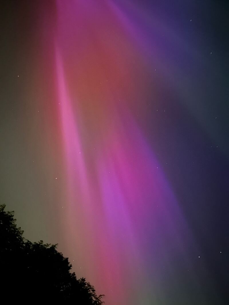 The Northern Lights in Finanagh, Quin, Co Clare. Photograph: Zoe Rackard