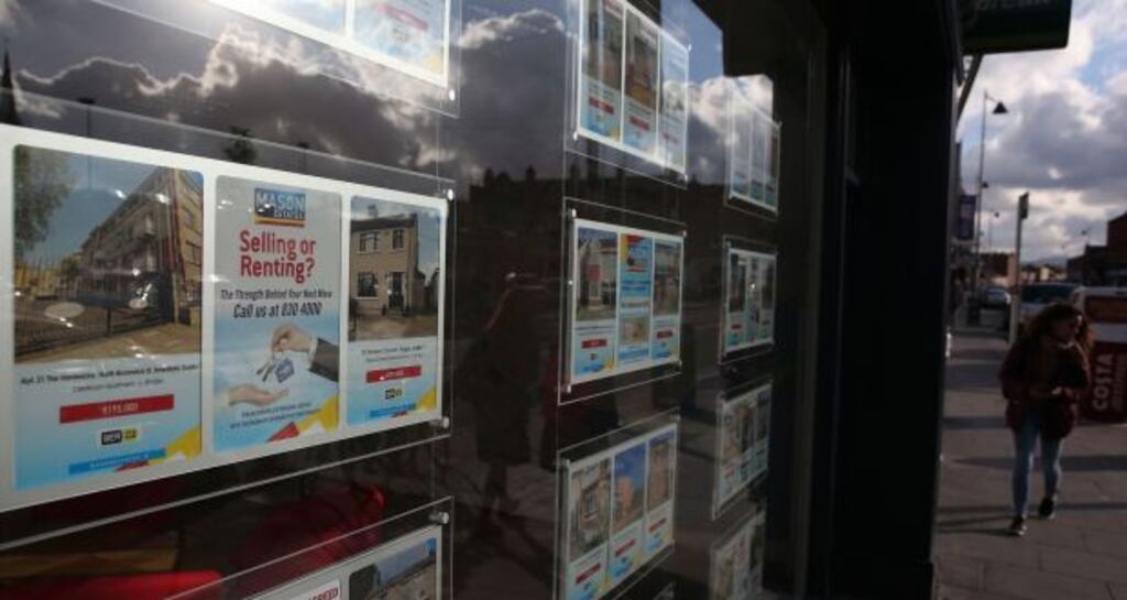 Help to buy? An estate agent’s shop window in Dublin. Photograph: Brian Lawless/PA Wire