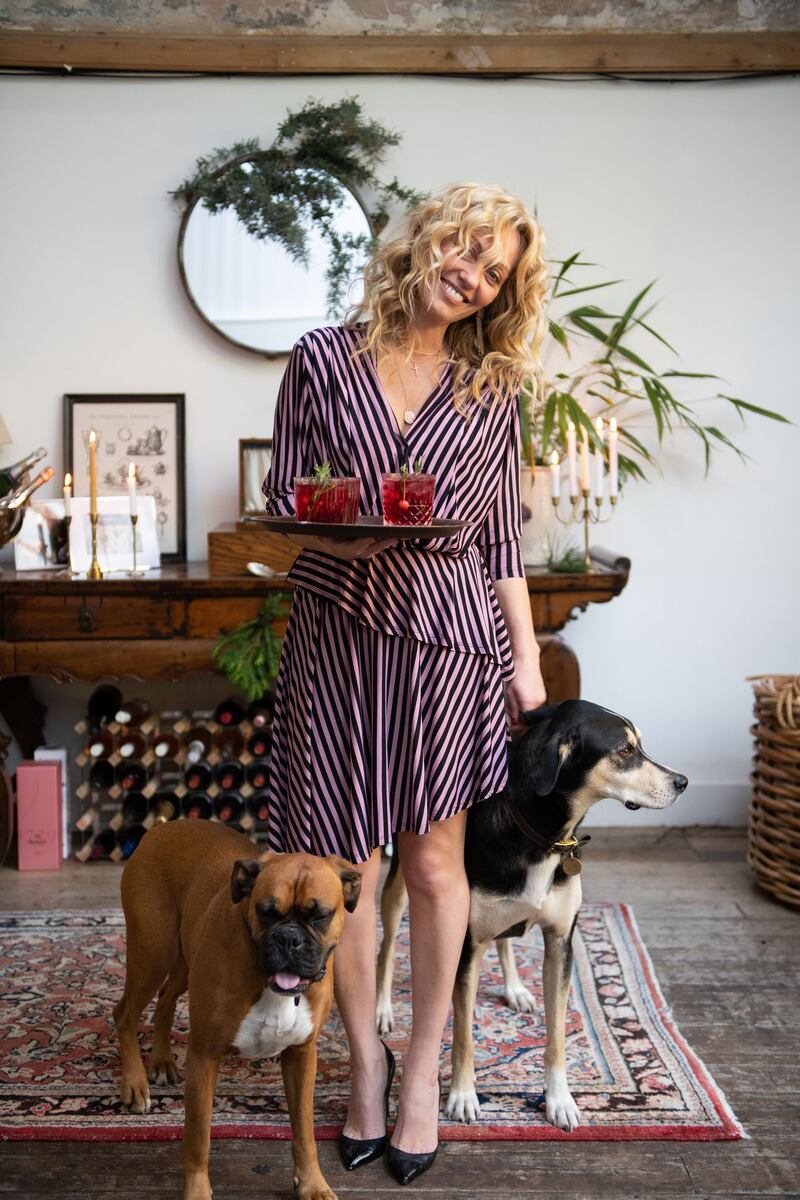 Clodagh McKenna with her dogs Nolly and Alfie