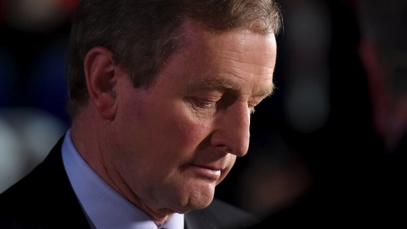 Taoiseach Enda Kenny at the general election count centre in Castlebar at the weekend. Photograph: Clodagh Kilcoyne/Reuters