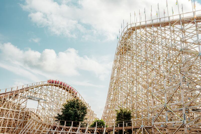 Emerald Park, home of Europe’s longest intertwining rollercoasters