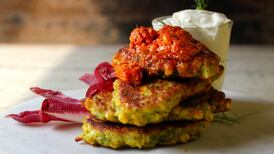 Sweetcorn fritters with chilli butter
