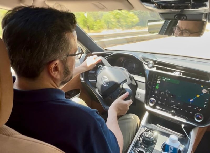 New Lexus RZ with its One Motion Grip steering
