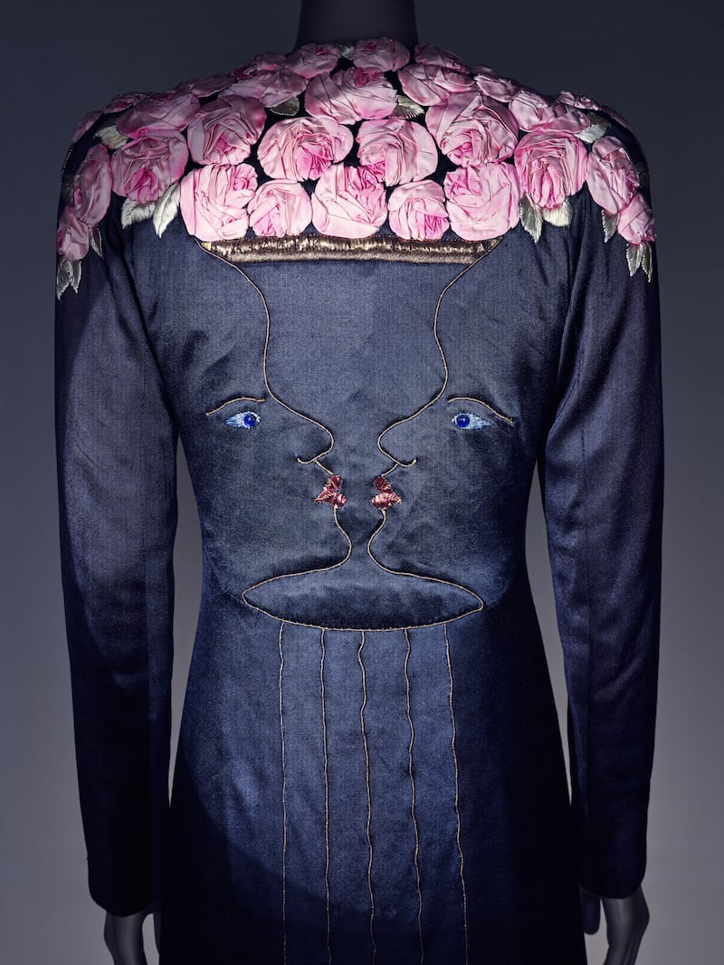 Evening coat by Elsa Schiaparelli and Jean Cocteau