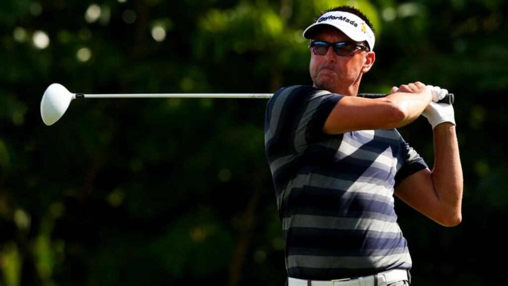 Australian golfer Robert Allenby, seen here playing in the first round of the   Sony Open in Hawaii, says he was was kidnapped, beaten, robbed and dumped in a park in Honolulu on Friday night.  Photograph: Mike Ehrmann/Getty Images