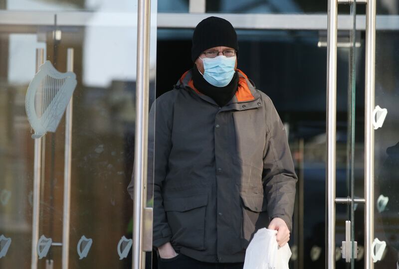 Witness Mark Anderson, husband of Christina Anderson pictured leaving the central criminal court in Dublin on Friday afternoon. Photograph: Collins Courts