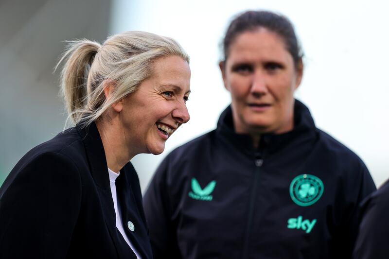 Ireland's head coach Carla Ward. Photograph: Ryan Byrne/Inpho