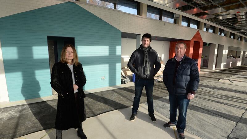 Rita Barcoe, operations director,  Craig Higgins, head chef,  and Kevin Arundel, concept consultant, at The Baths. Clontarf. Photograph: Dara Mac Dónaill