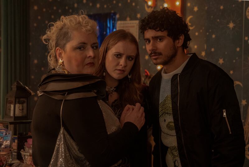 Siobhán McSweeney, Máiréad Tyers and Bilal Hasna in Extraordinary. Photograph: Olly Courtney