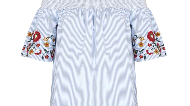 White top with embroidery €34 from Marks & Spencer.