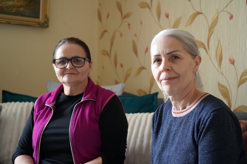 Sisters Lidia Cosma (57) and Maria Cosma (59). Photograph: Alekson Lacerda Dall’Armellina