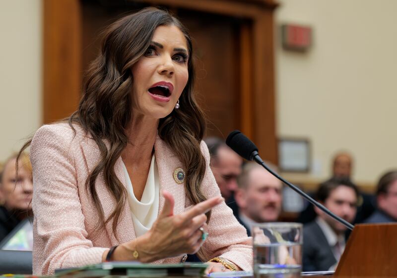 Kristi Noem. Photograph: Heather Diehl/Getty Images