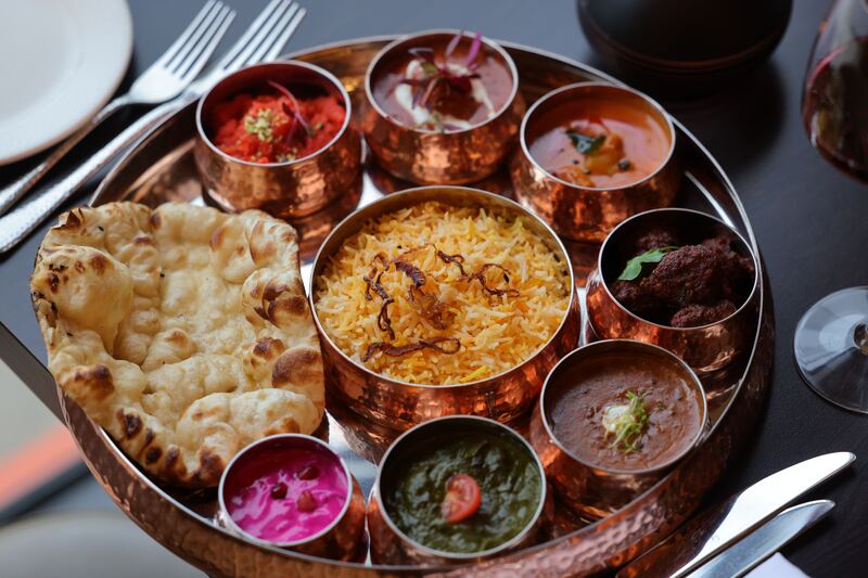 Ruchii: Six-tastes non-veg thali. Photograph: Alan Betson