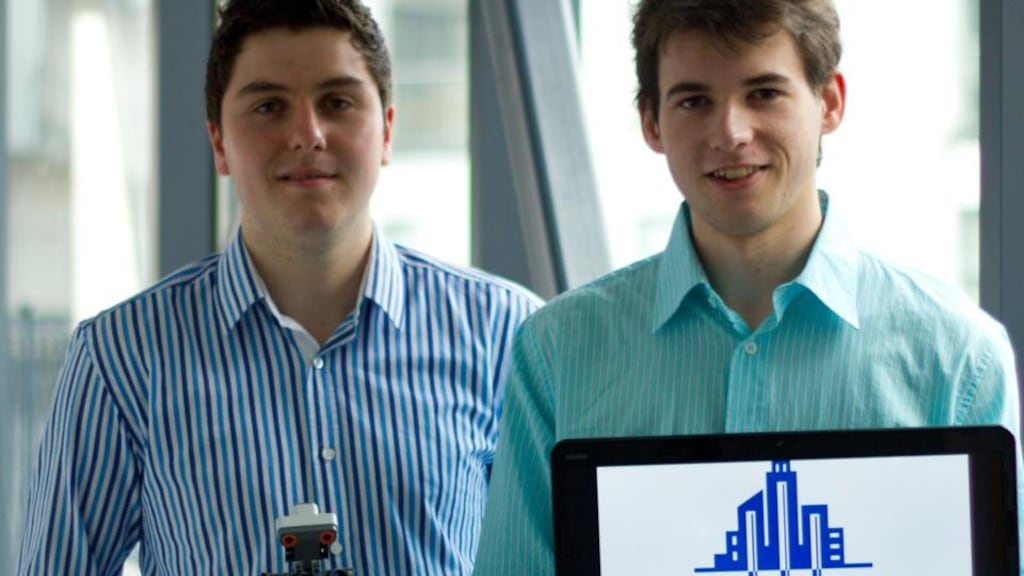 Niall McCormick and Colmán Munnelly, founders of Irish educational technology start-up Colmac Robotics