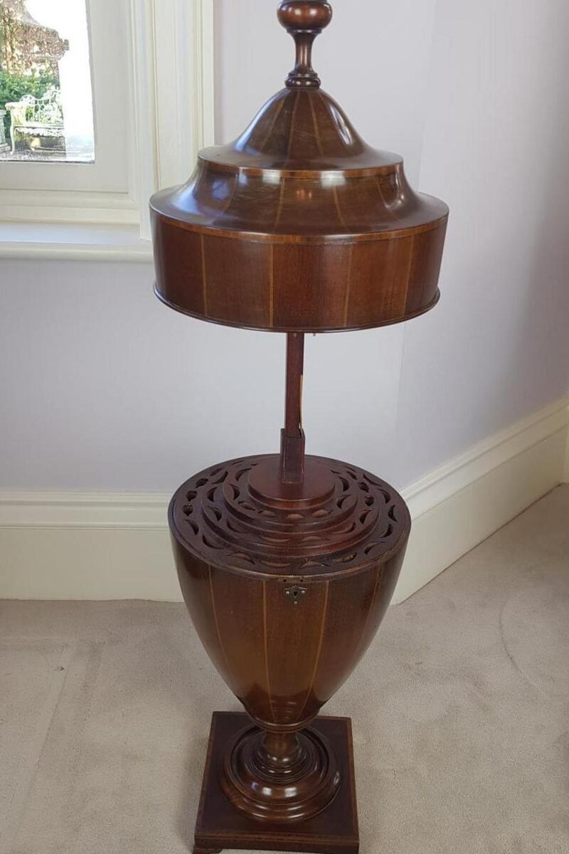 One of a pair of 19th century cutlery urns (€8,000-€10,000 ), Hegarty’s.