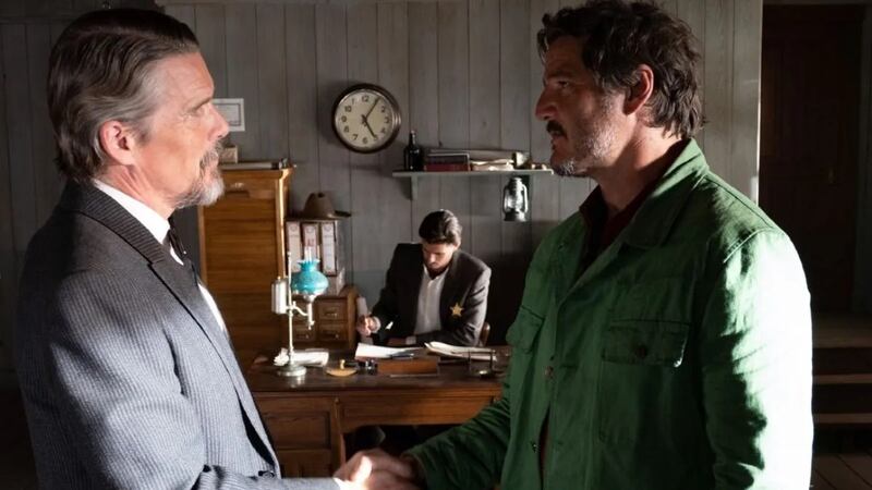 Ethan Hawke and Pedro Pascal in Strange Way of Life.