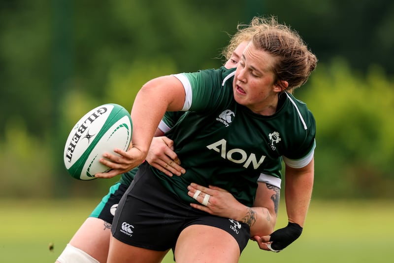 Ireland's Enya Breen at the IRFU High Performance Centre in Dublin. Photograph: INPHO/ Ben Brady