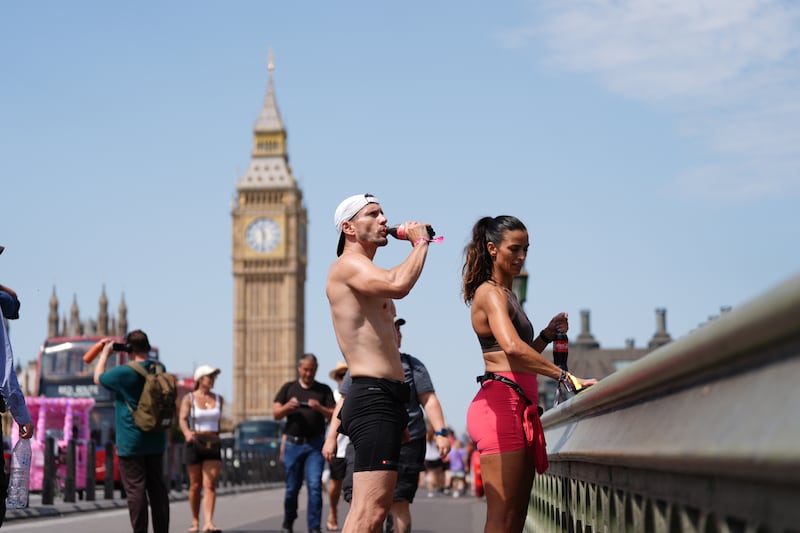 People on Westminster Bridge in London. Photo: Ben Whitley/PA Wire
