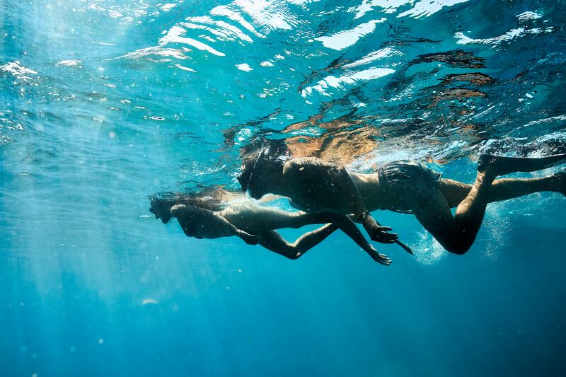 Snorkelling in Barbados. Photograph: Paul Larrier