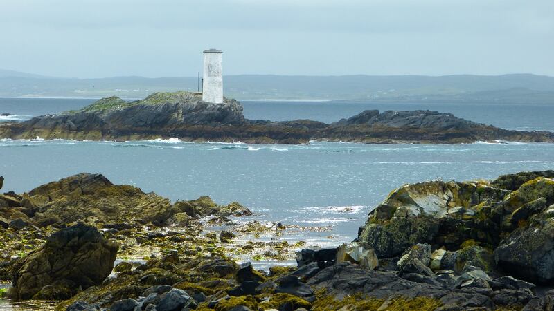 Entrance to Inisbofin harbour.