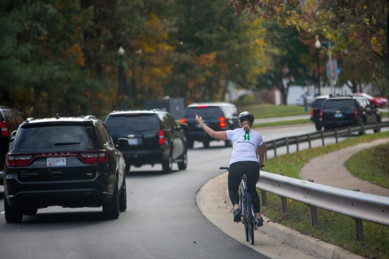 Woman fired for giving Trump the finger sues former employer