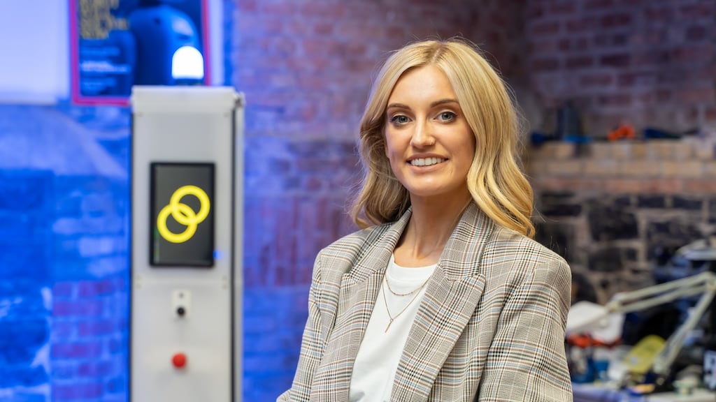 Niamh Donnelly, co-founder and director of AI and machine learning at Akara Robotics, Dublin. Photograph: Conor Mulhern