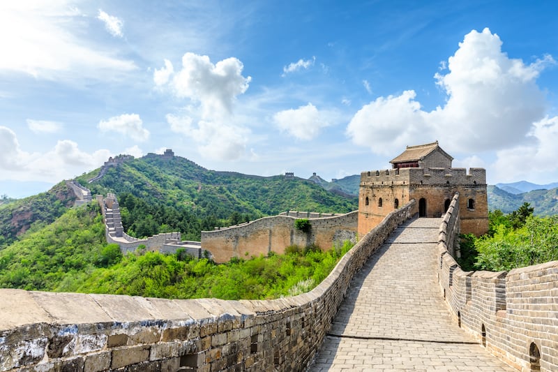 Walk along the Great Wall of China