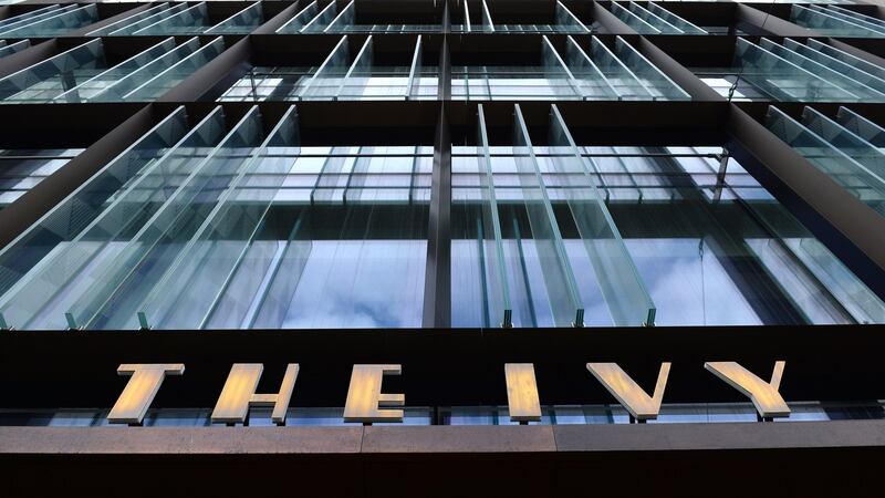 The front of  The Ivy Restaurant  on Dawson Street, Dublin. Photograph: Dara Mac Dónaill / The Irish Times